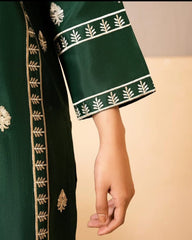 GREEN EMB 2PCS