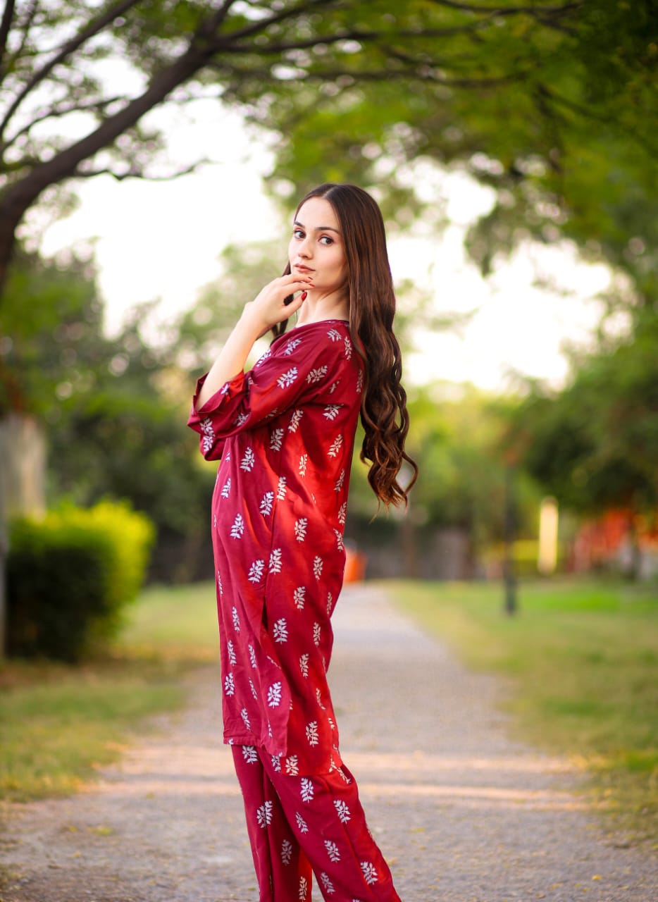 Elegant Print 2Pcs