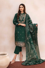 GREEN  EMB 3PCS