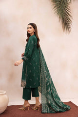 GREEN  EMB 3PCS