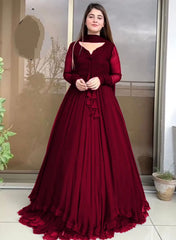 Maxi Frock (Stitched 3 Pcs)